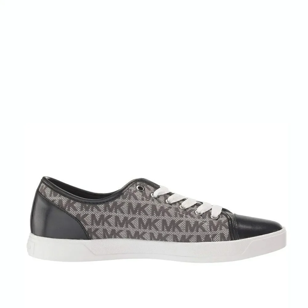 New! MICHAEL KORS Women's MK Logo City Sneakers Shoes Laceup Size 7.5 Graphite